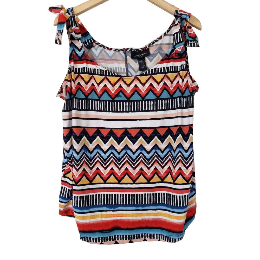 Jennifer Lauren 3x Plus Tank Top Womens Sleeveless Colorful Shirt